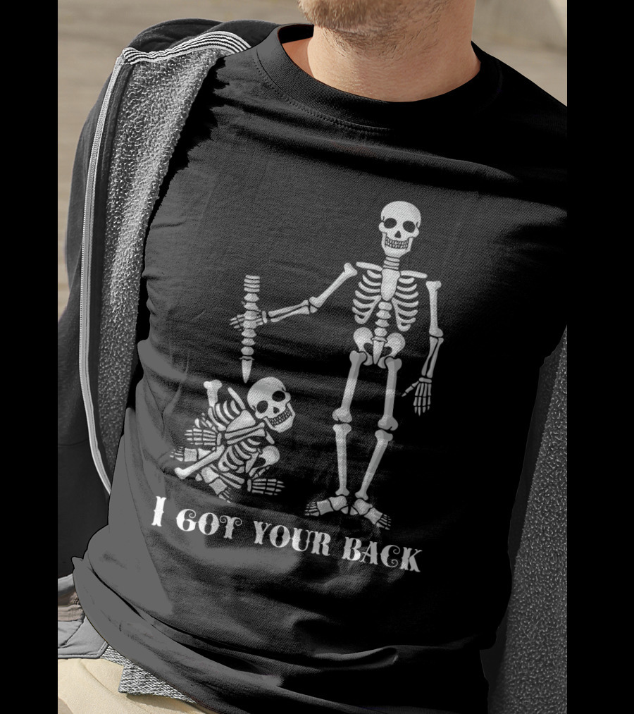 I Got Your Back Skeleton Duo With Bone T-Shirt