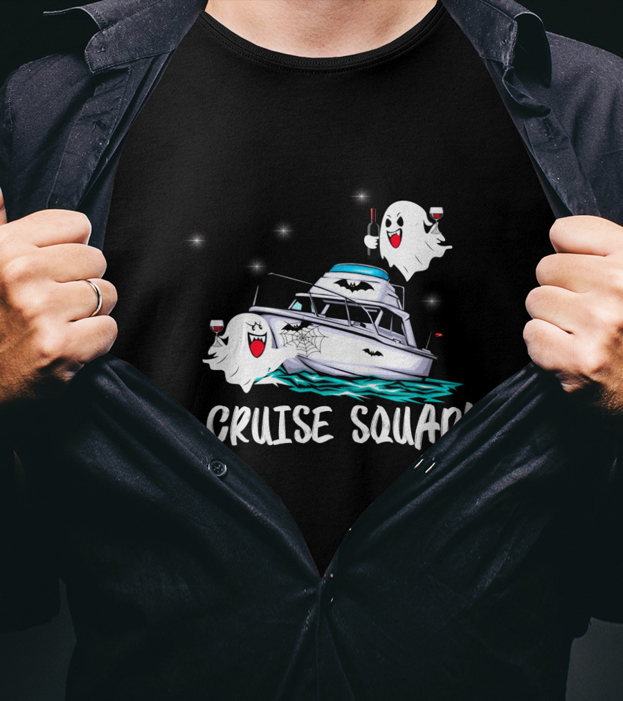 CRUISE SQUAD Ghosts Boat Halloween Party T-Shirt