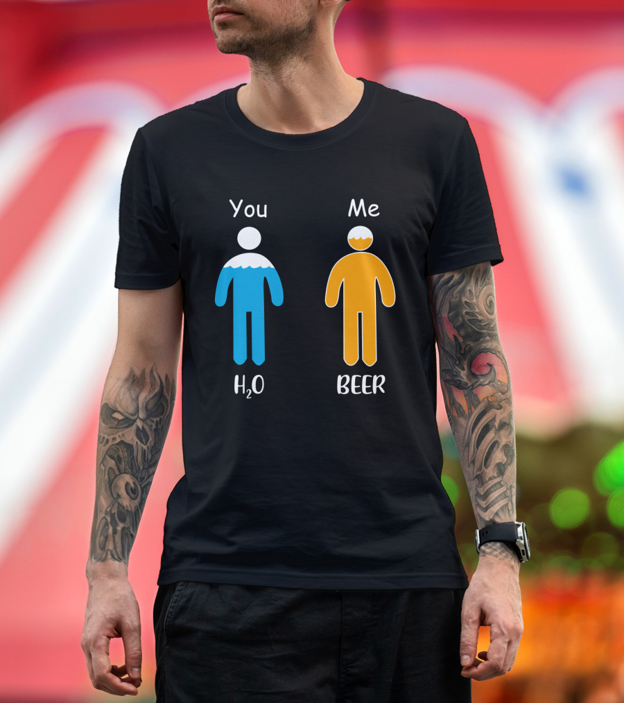 You Me H2O Beer Icon Figures T-Shirt