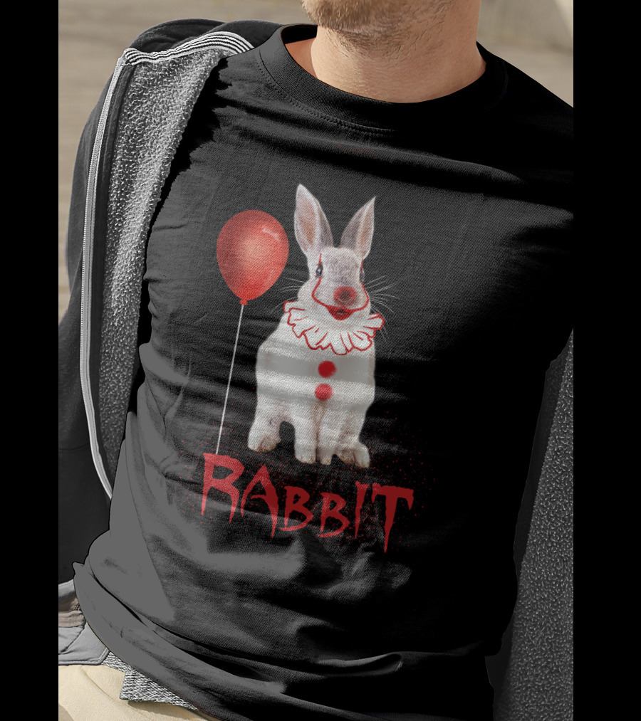 Rabbit Clown Balloon Horror T-Shirt