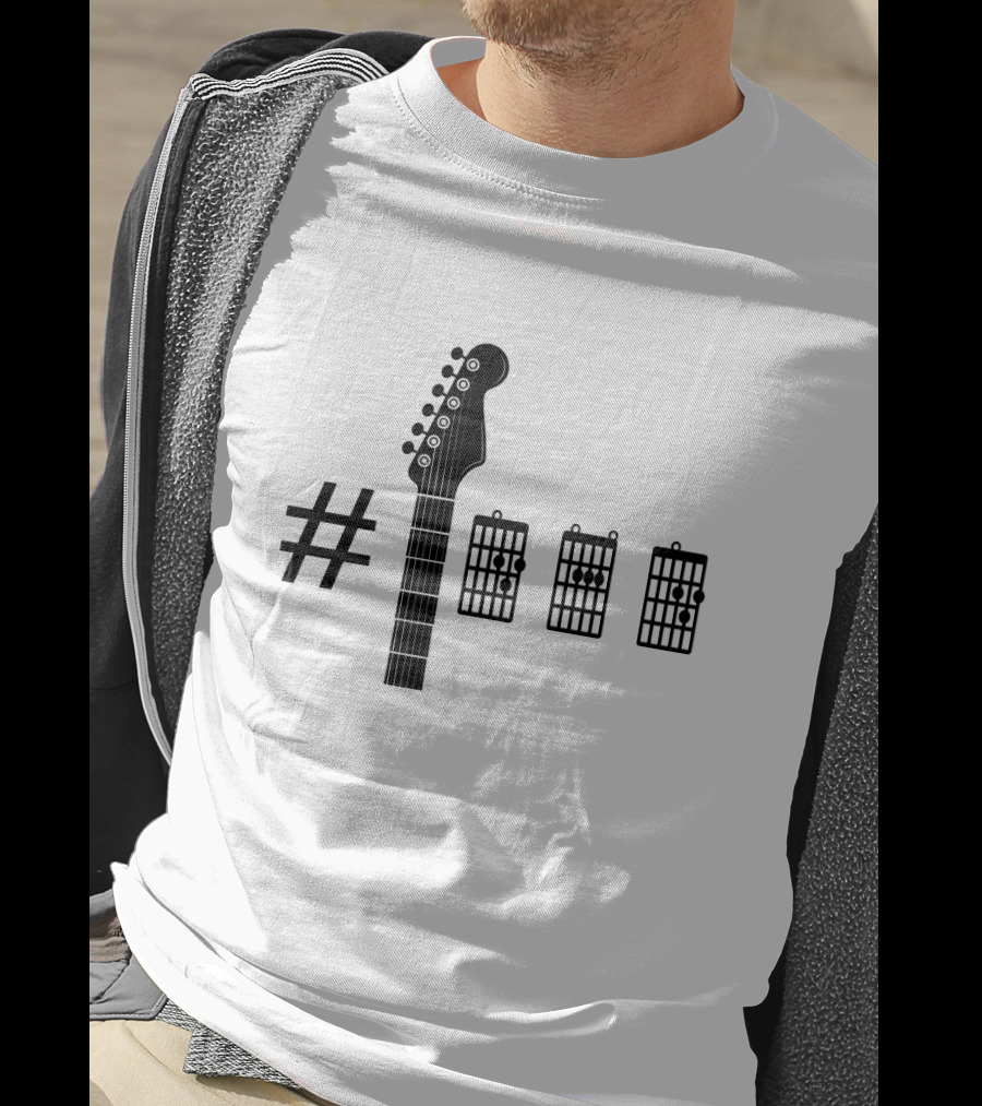 Number 1 Dad Guitar Chord Player T-Shirt
