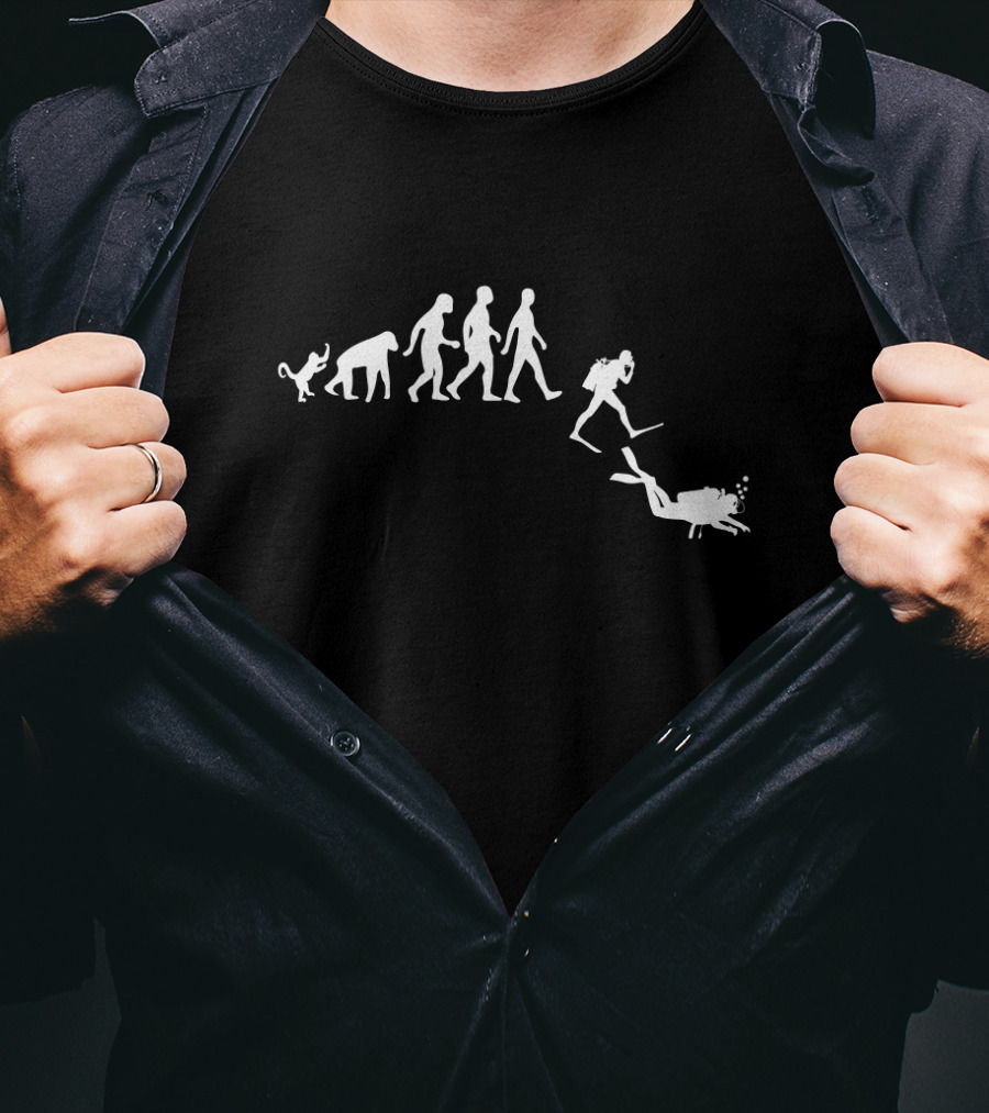 Scuba Diving Evolution Revolution T-Shirt