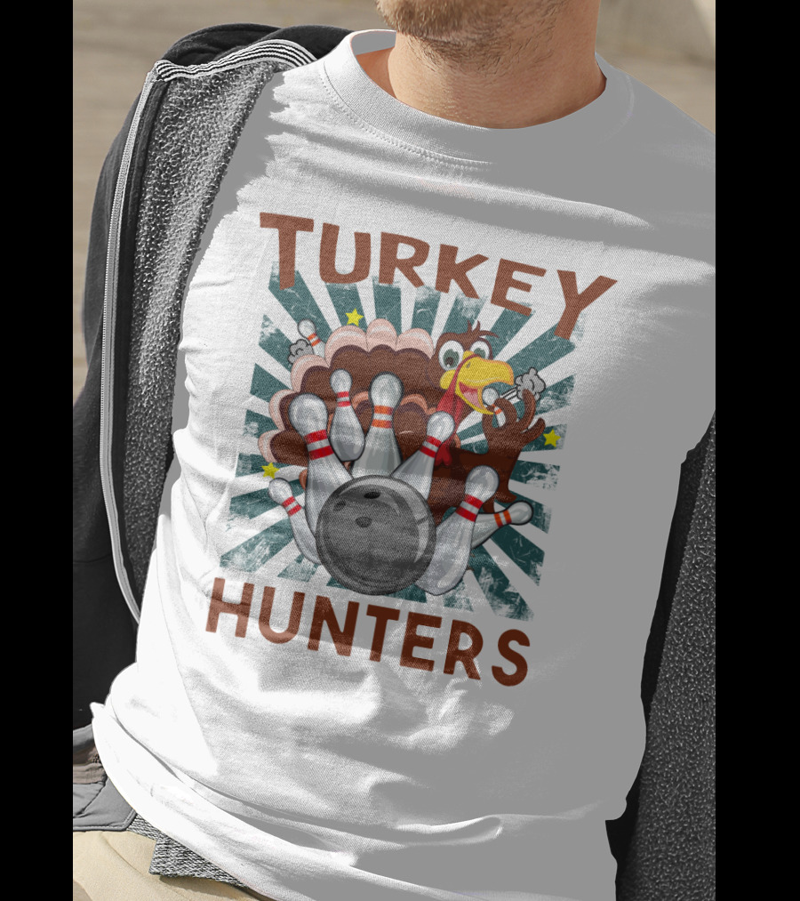 Turkey Bowling Pins Hunters Strikes T-Shirt