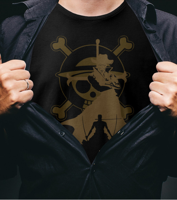 The Swordman Apprentice One Piece Jolly Roger Skull T-Shirt