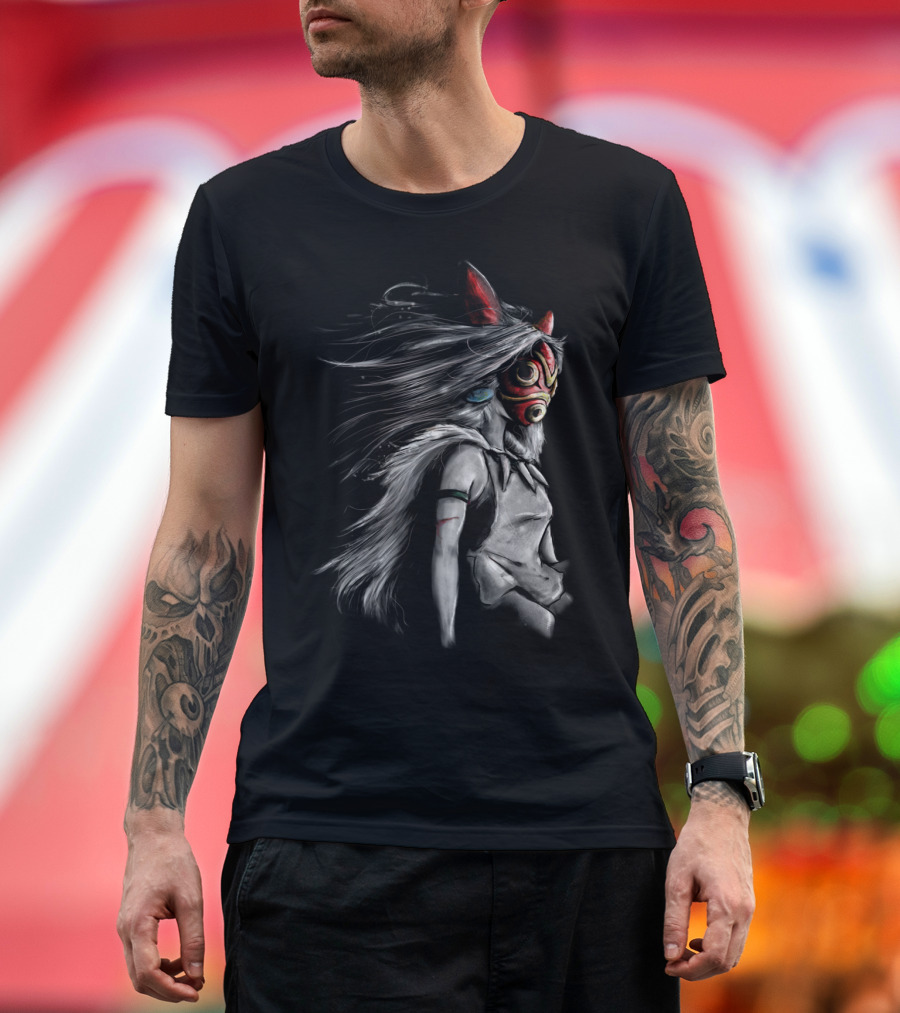 The Fury Of The Wolf Warrior Wolves Warrior Mask T-Shirt