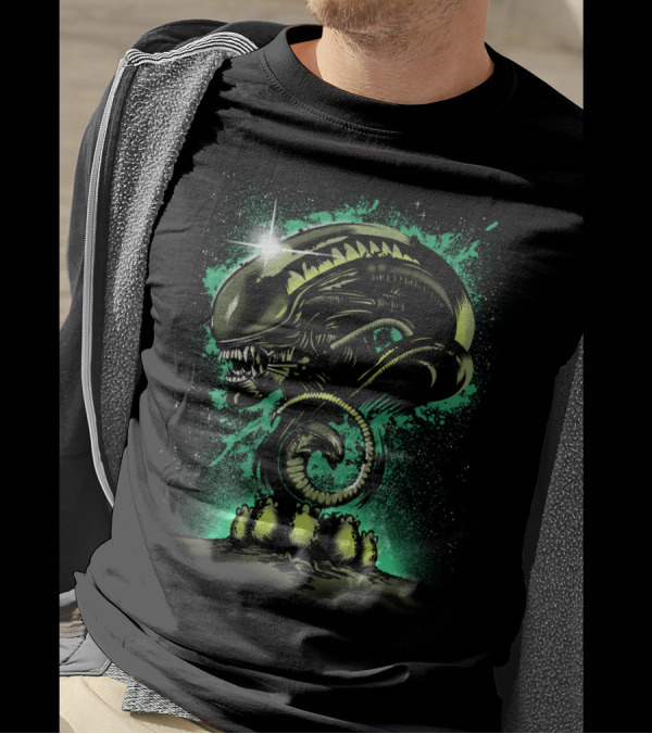 Alien Universe Legend Of Zelda Xenomorph Crossover T-Shirt