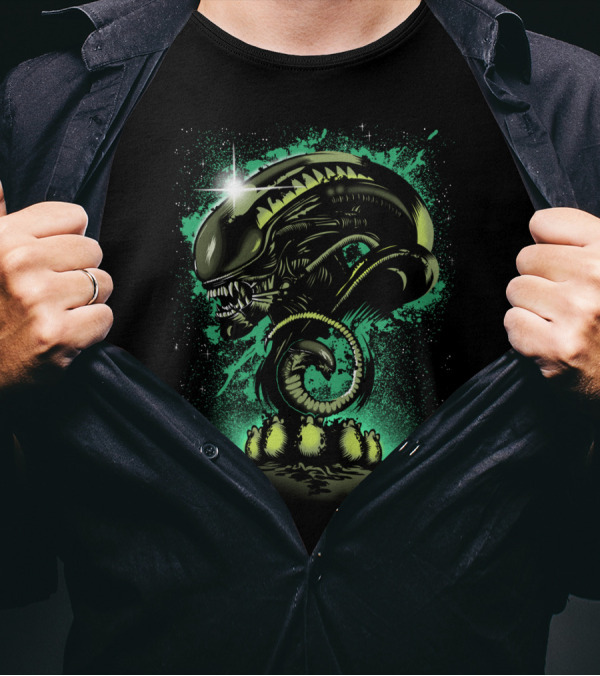 Alien Universe Legend Of Zelda Xenomorph Crossover T-Shirt