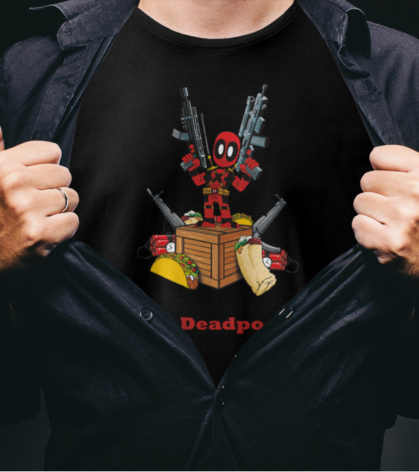 The Fundamentals Of Deadpool Guns Tacos Burrito T-Shirt