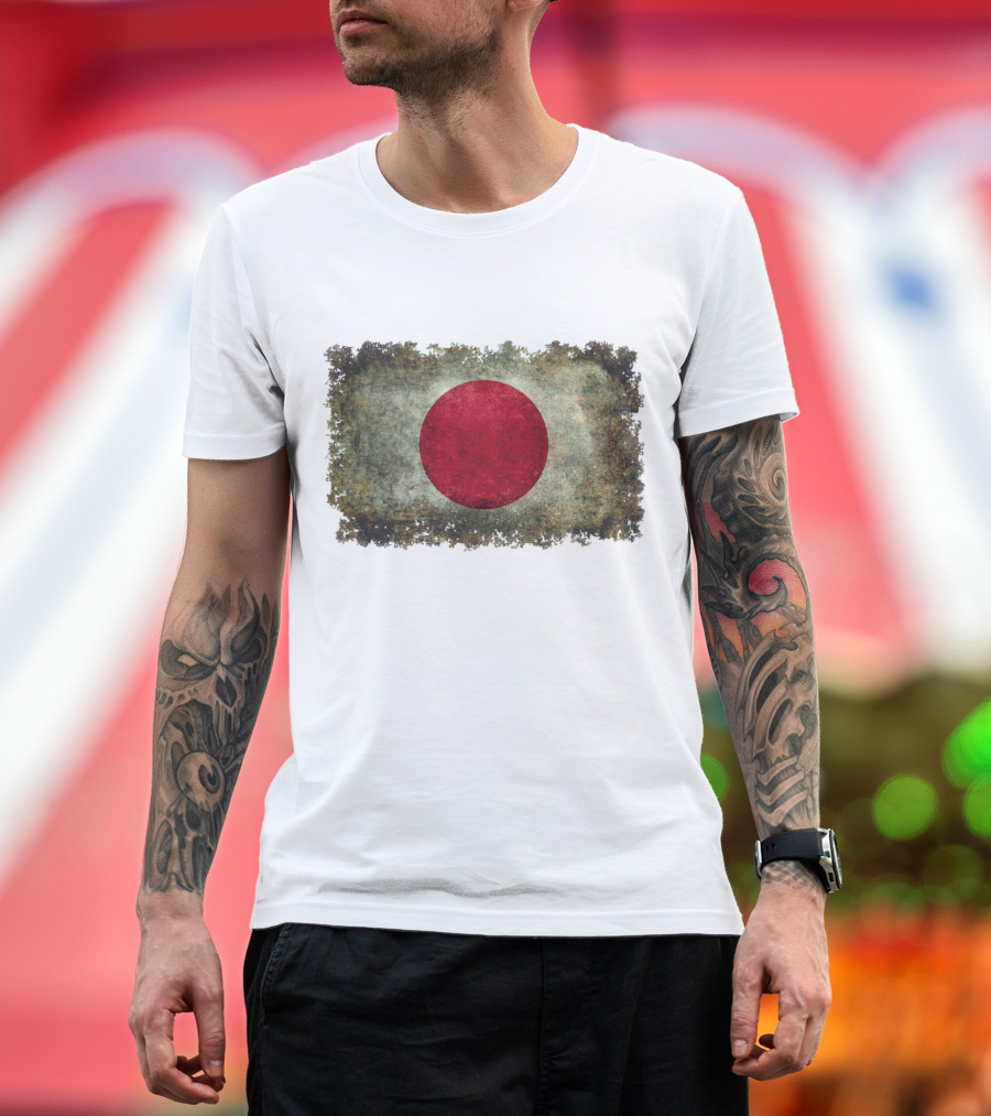 Japan Flag Vintage Grunge T-Shirt