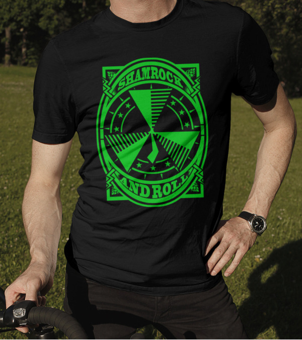 Shamrock And Roll Irish Patrick Clover T-Shirt