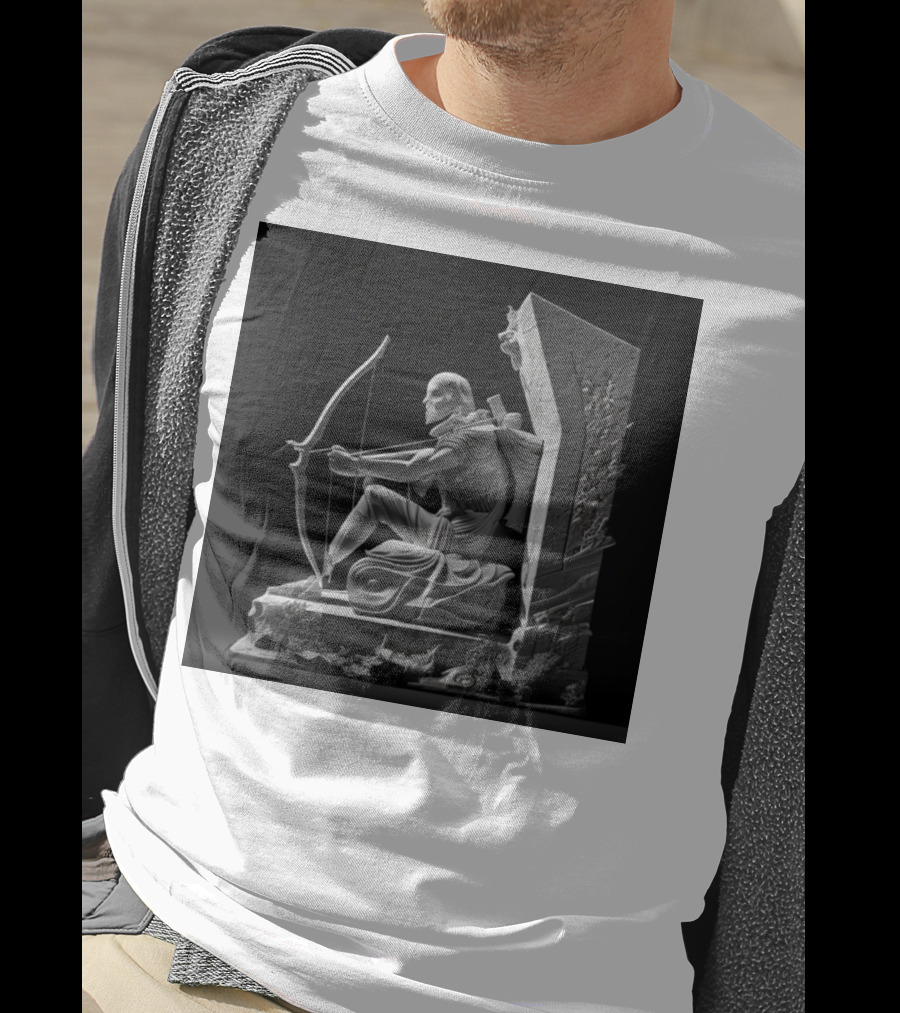 Ong Gia 3 Copy Old Man Archer Statue T-Shirt
