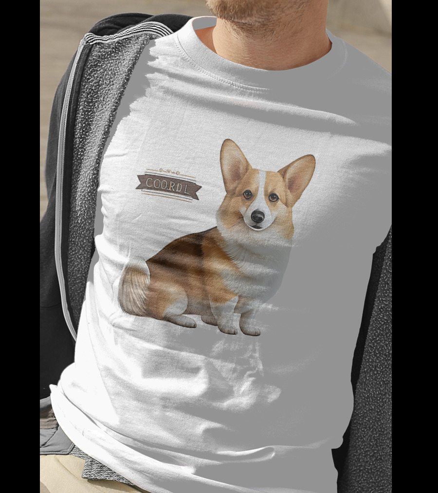 Coor D L Cute Corgi Dog T-Shirt