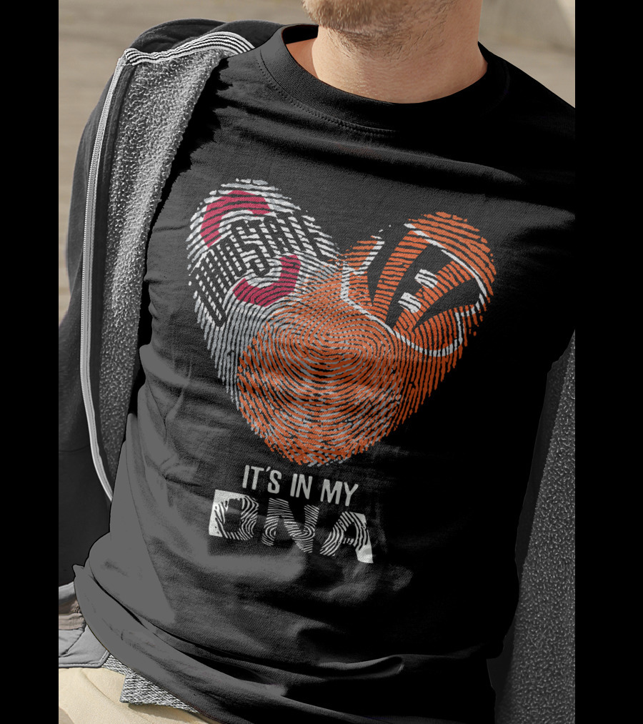 Bengals Ohio State Buckeyes Heart It's In My Dna T-Shirt
