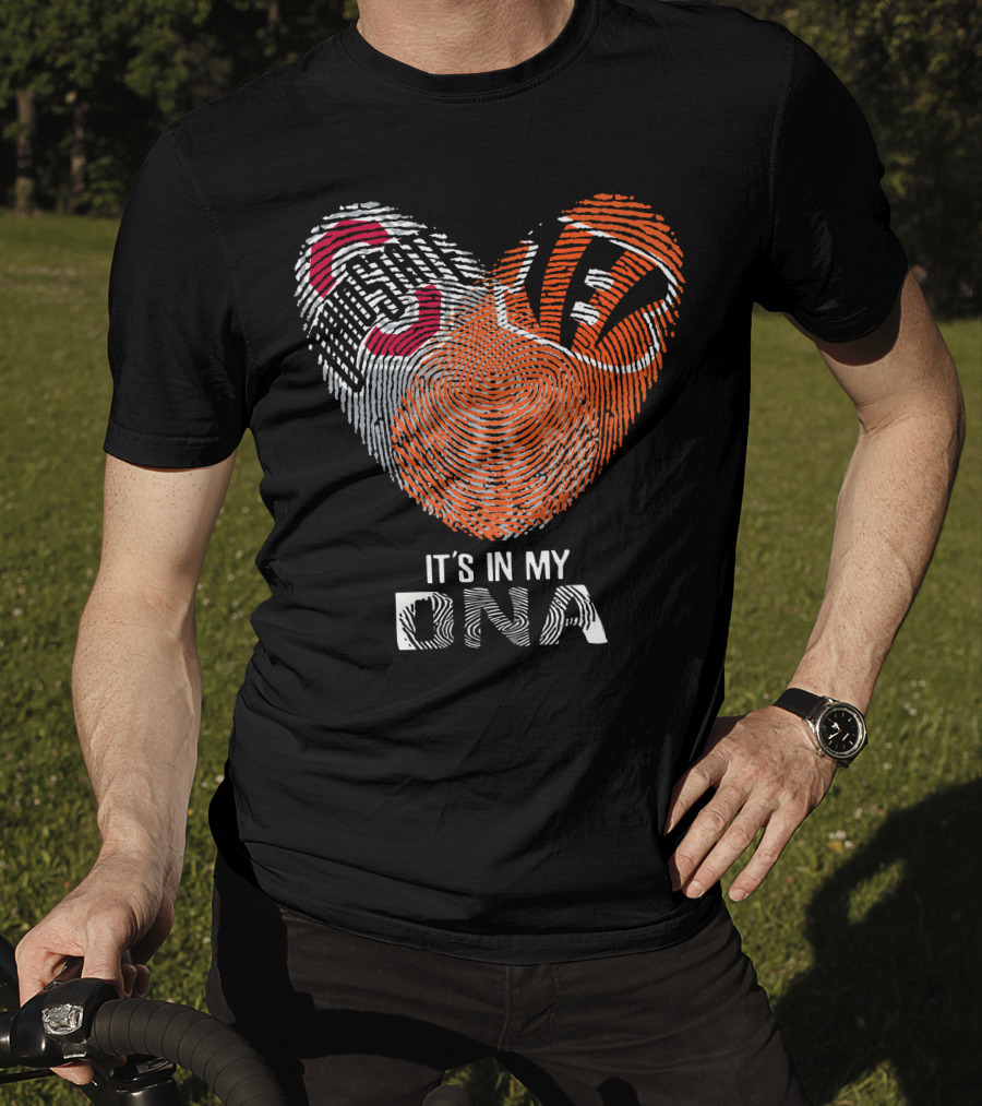 Bengals Ohio State Buckeyes Heart It's In My Dna T-Shirt