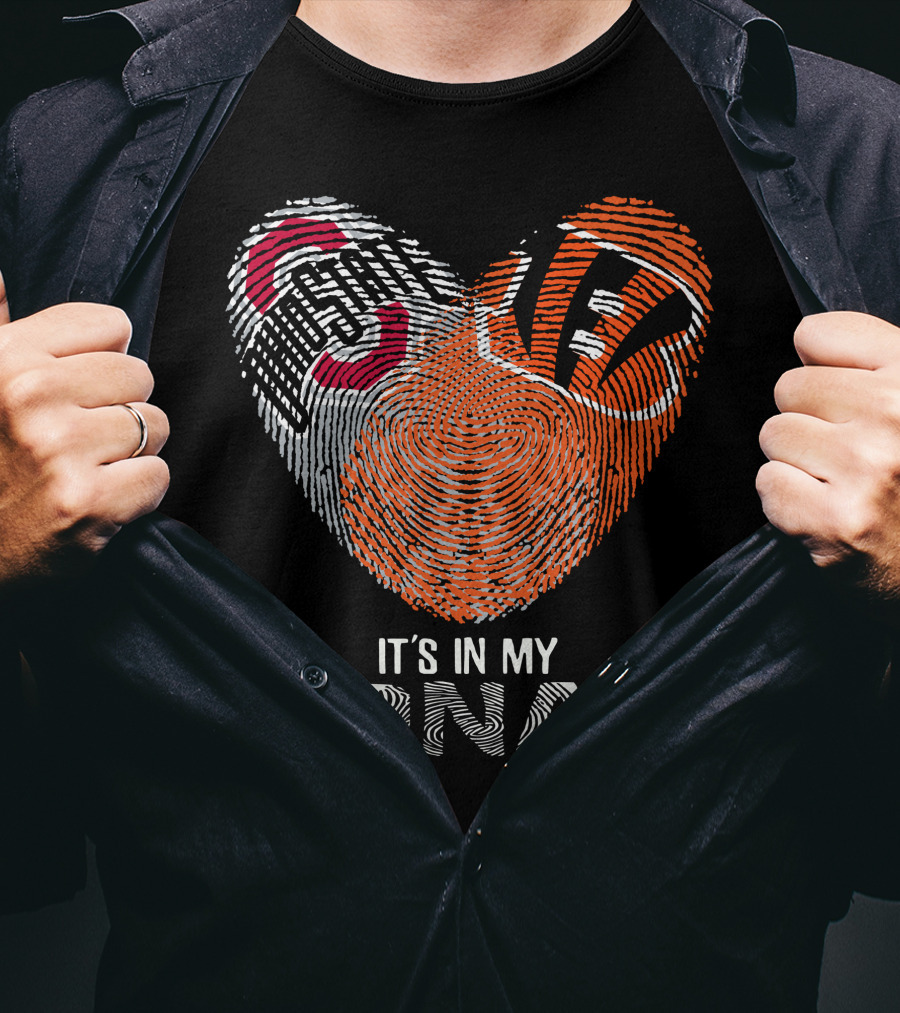 Bengals Ohio State Buckeyes Heart It's In My Dna T-Shirt