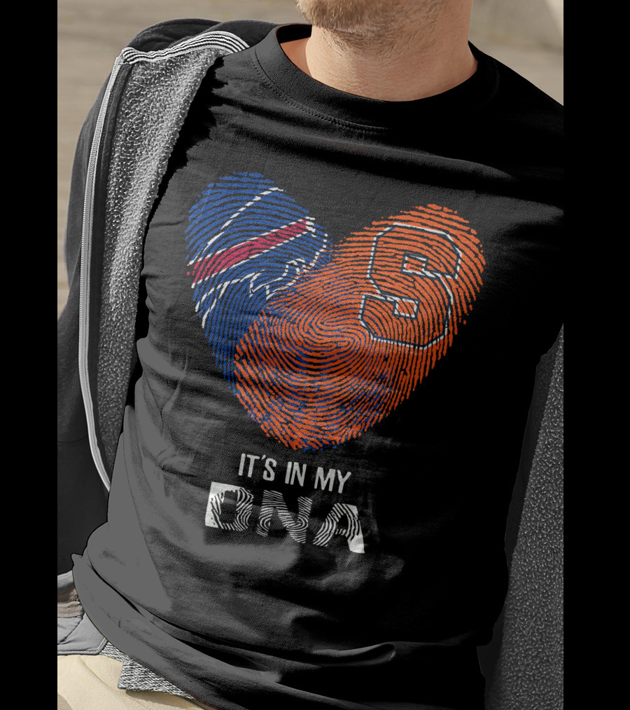 Bills Syracuse It's In My DNA Heart Fingerprint T-Shirt