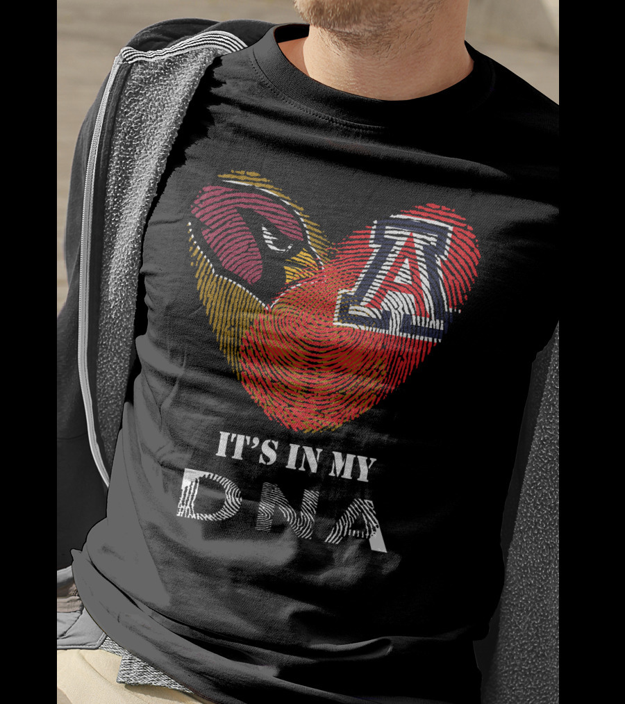 Cardinals Arizona Wildcats Heart It's In My DNA T-Shirt