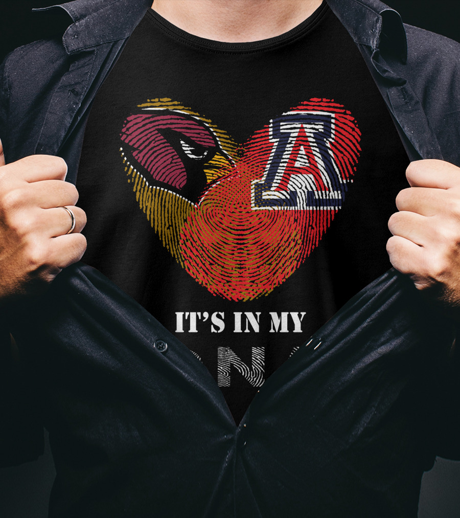 Cardinals Arizona Wildcats Heart It's In My DNA T-Shirt