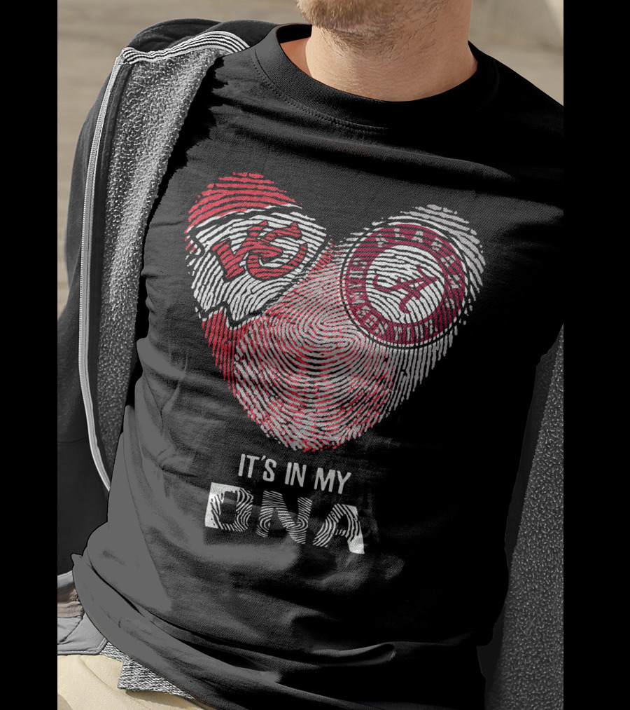 Chiefs Alabama It's In My DNA Fingerprint T-Shirt