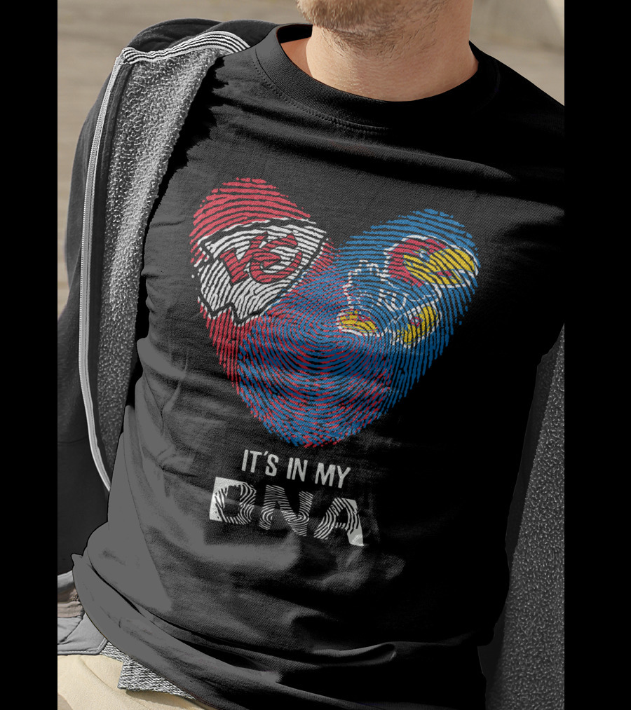 Kansas City Chiefs Kansas Jayhawks It's In My DNA T-Shirt