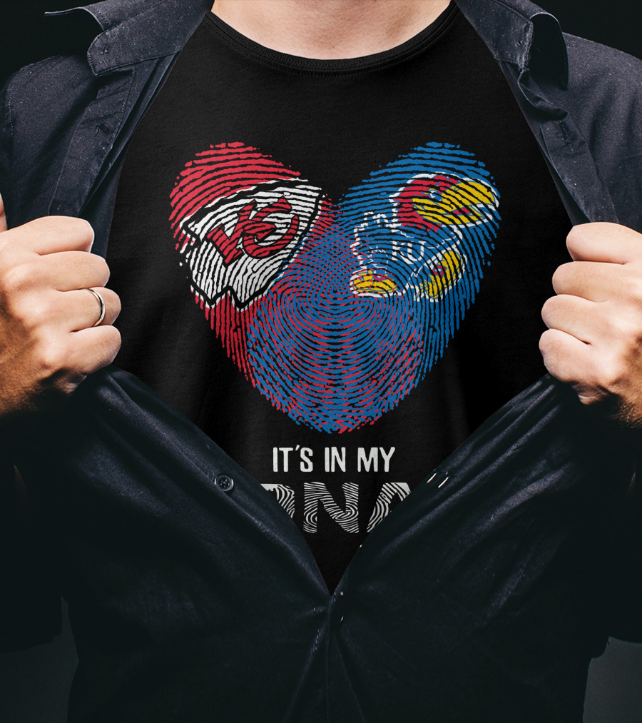 Kansas City Chiefs Kansas Jayhawks It's In My DNA T-Shirt