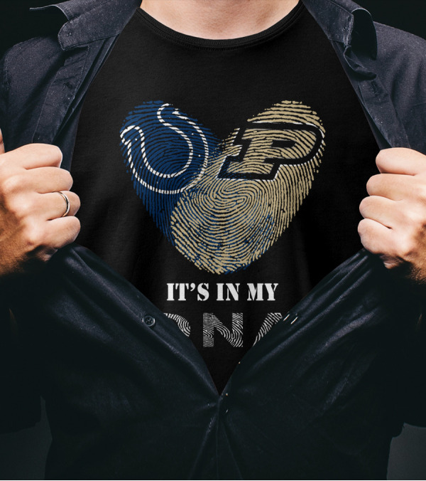 Colts Purdue Heart It's In My DNA T-Shirt