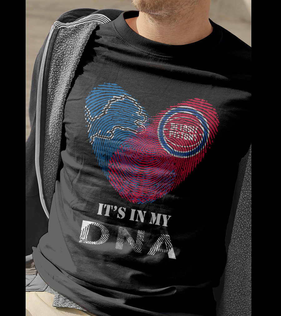 Lions Detroit Pistons It's In My DNA T-Shirt