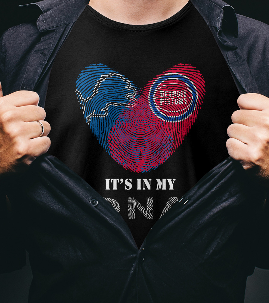 Lions Detroit Pistons It's In My DNA T-Shirt