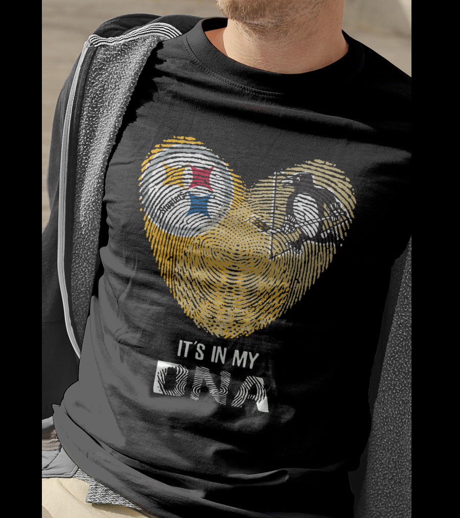 Steelers Penguins Heart It's In My DNA T-Shirt