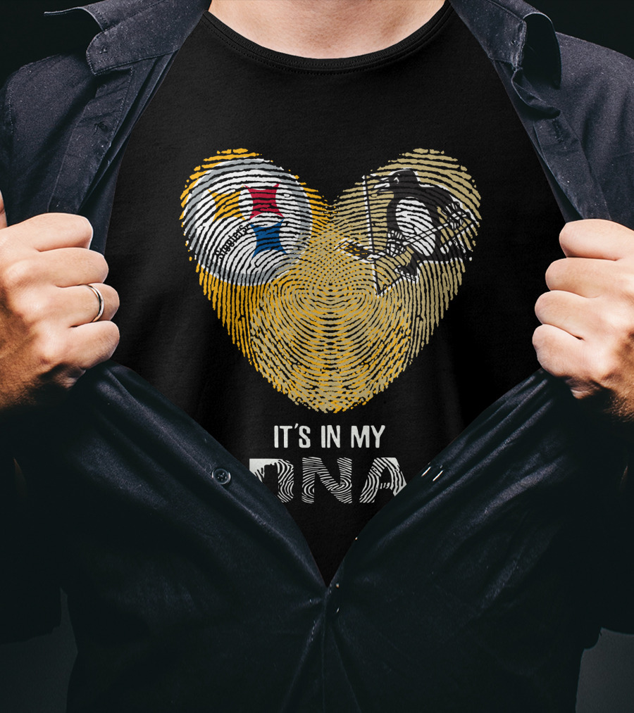 Steelers Penguins Heart It's In My DNA T-Shirt