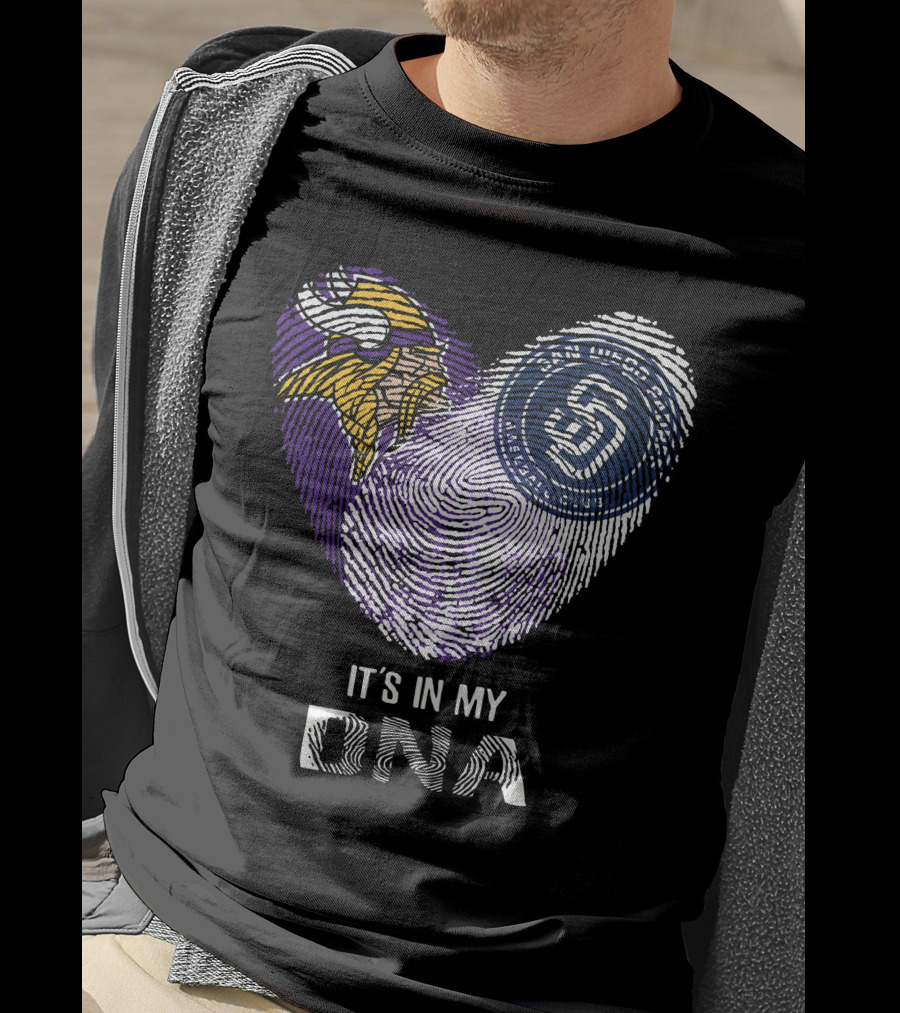 It's In My DNA Vikings San Diego Padres T-Shirt