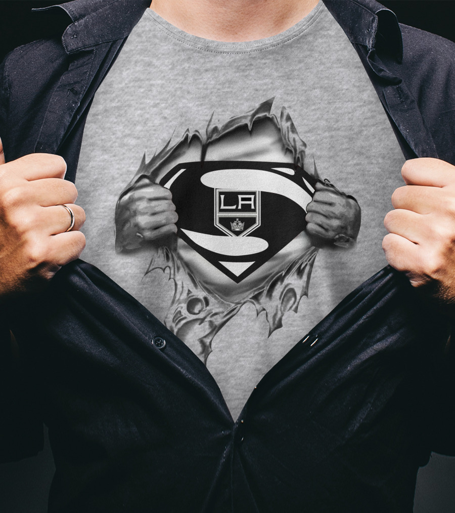 Los Angeles Kings LA Shield Superman T-Shirt