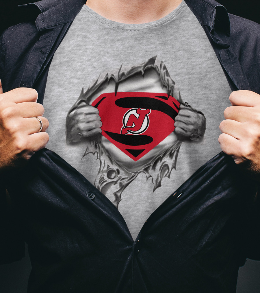 New Jersey Devils Superman T-Shirt