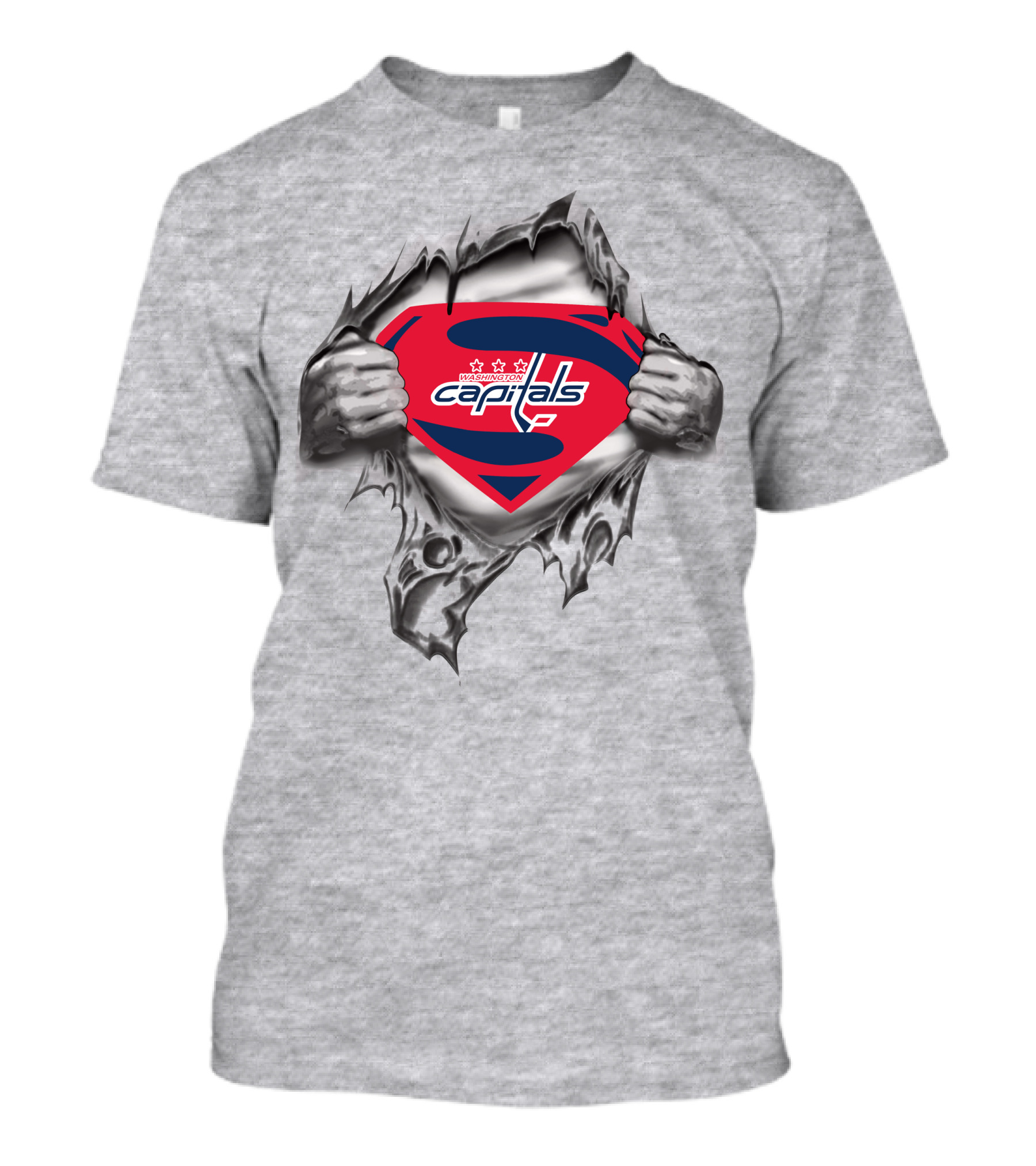Washington Capitals Superman Logo Revealed Superhero T-Shirt