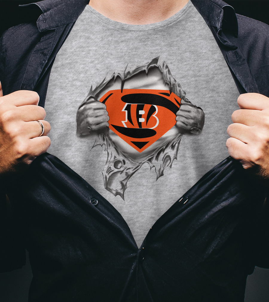 Bengals Superhero Logo Unveiling Strength And Power T-Shirt