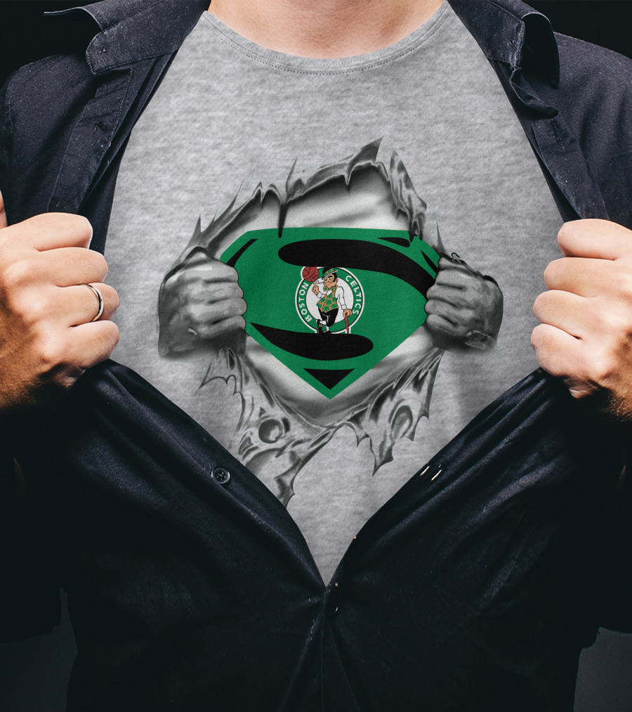 Boston Celtics Superman Logo Breakout T-Shirt