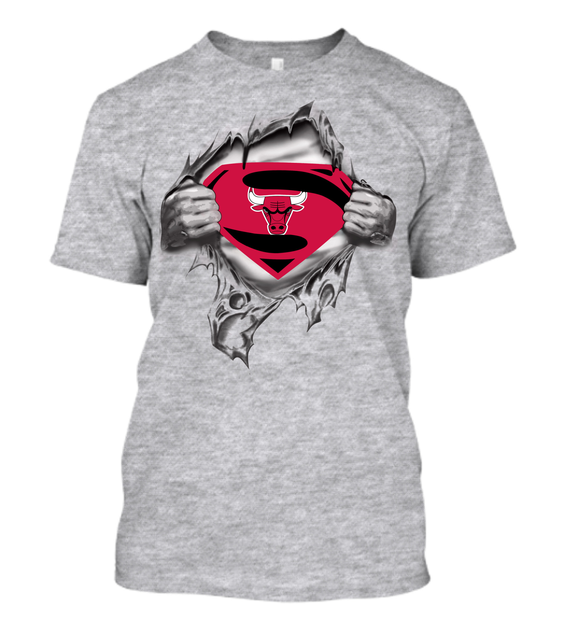 Chicago Bulls Superman Logo Bulls Emblem Superman Shield T-Shirt