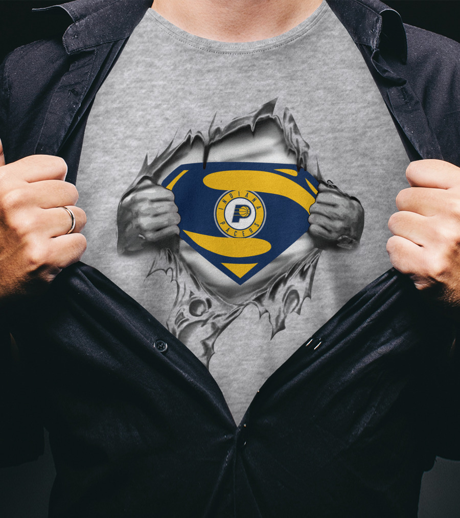 Indiana Pacers Superman Logo Tear T-Shirt
