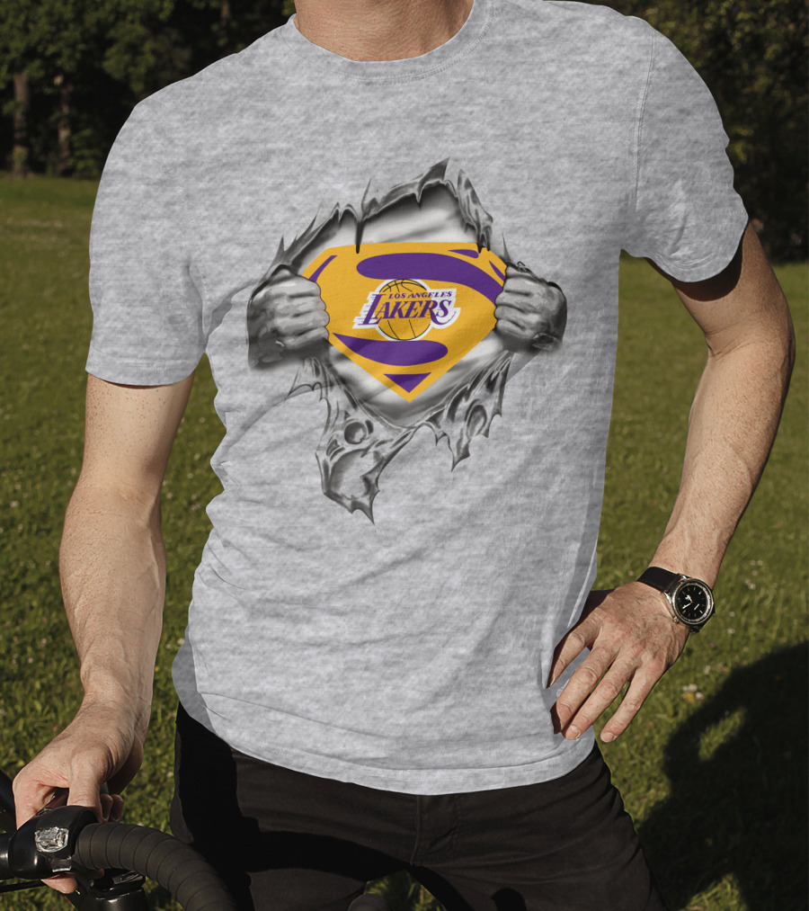 Los Angeles Lakers Superman Emblem T-Shirt