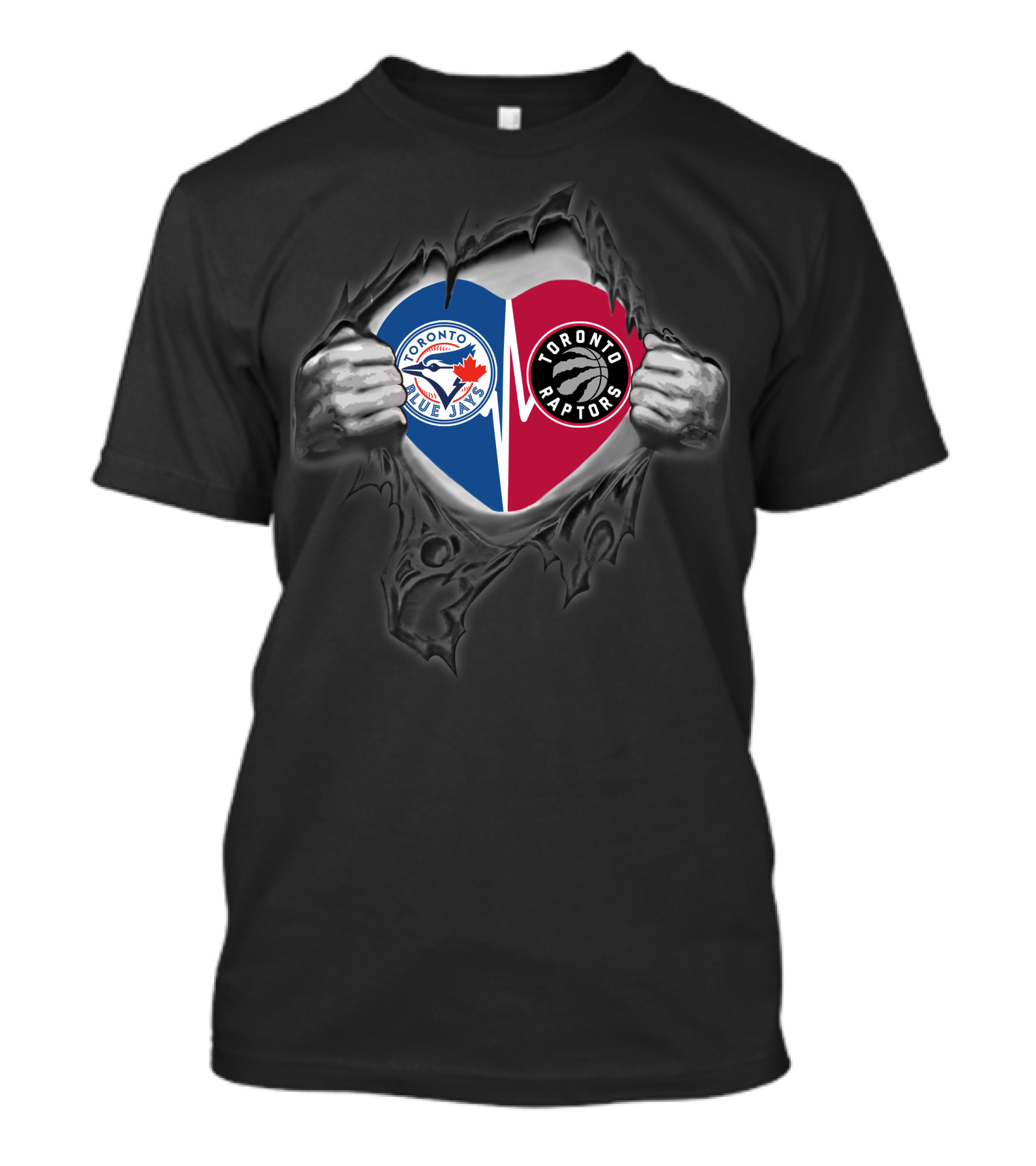 Toronto Blue Jays And Raptors Heart T-Shirt