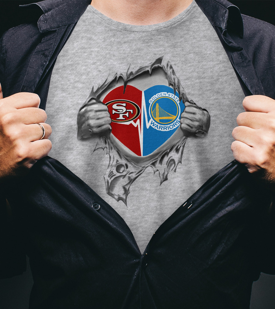 49Ers Warriors Heartbeat Passion Dual T-Shirt