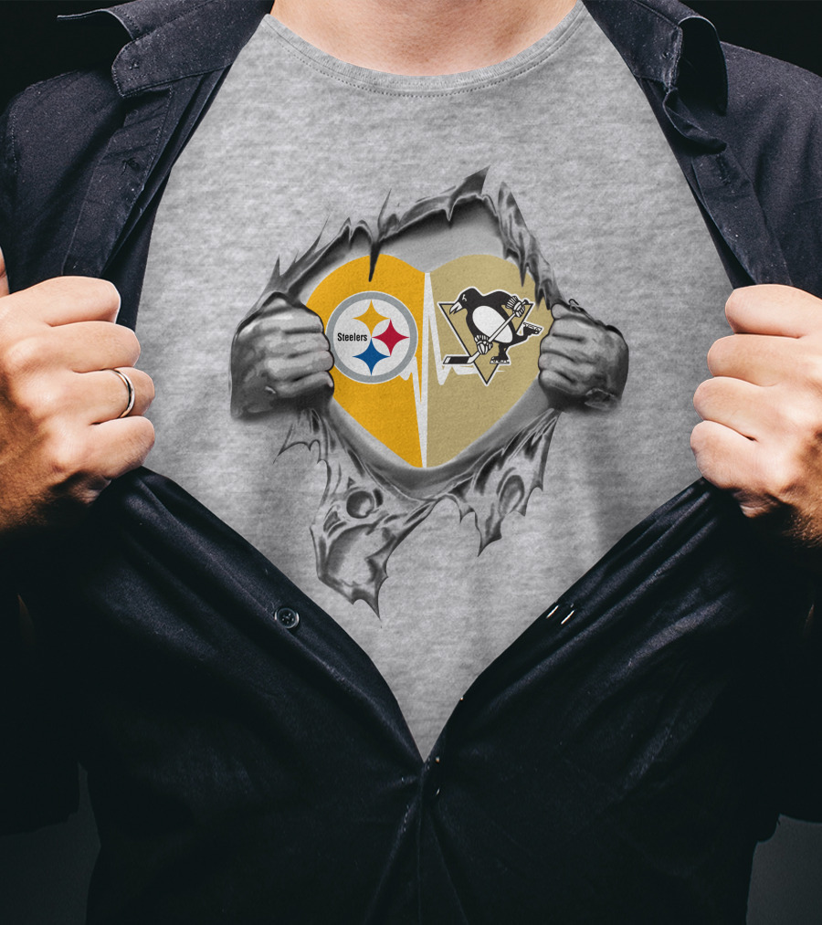 Steelers Penguins Heartfelt Loyalty T-Shirt