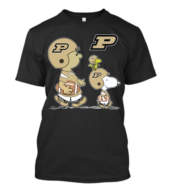 Purdue Peanuts Snoopy Football Helmet T-Shirt