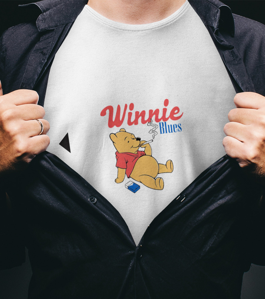 Winnie Blues Smoking Pooh T-Shirt