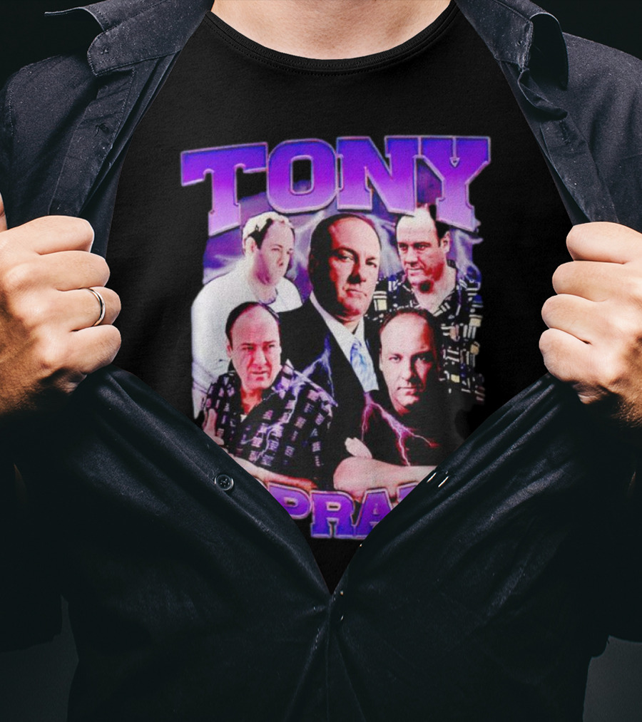 Tony Soprano The Sopranos Character Collage T-Shirt