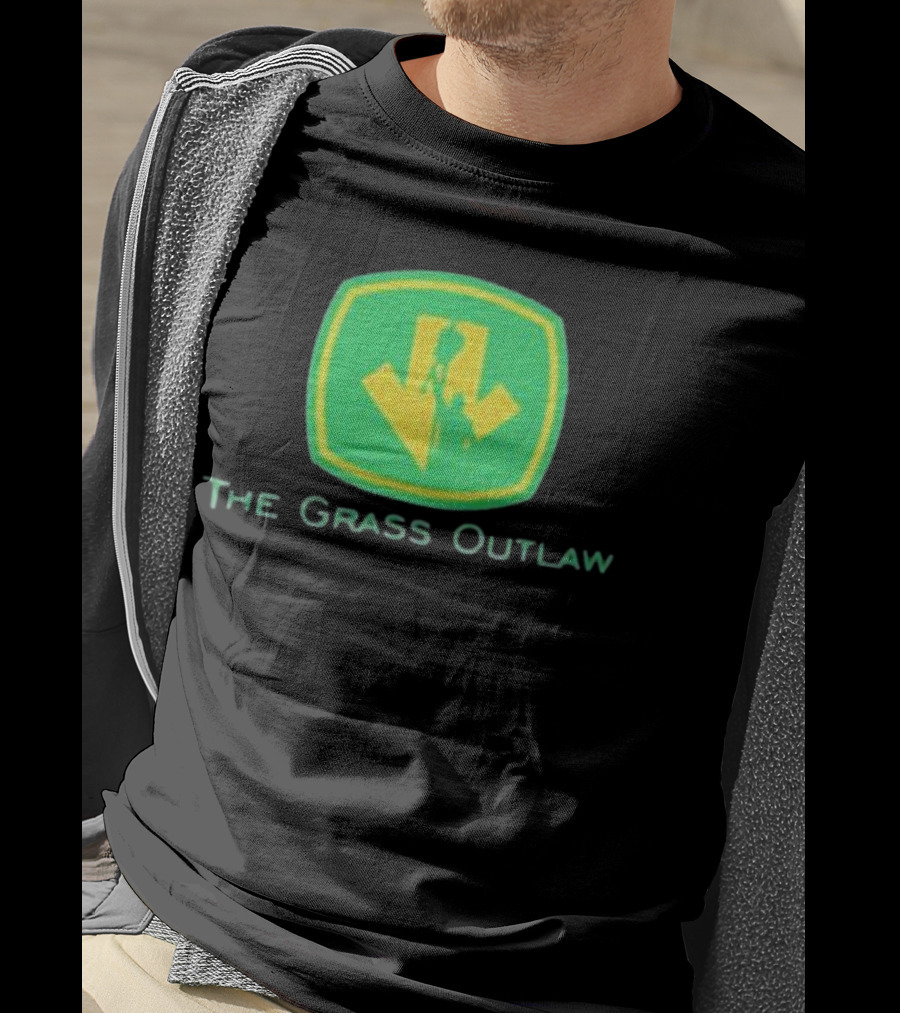 Box Of Gimmicks Merch The Grass Outlaw Green Shield Arrow T-Shirt