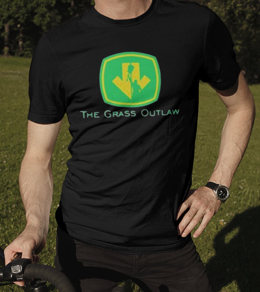Box Of Gimmicks Merch The Grass Outlaw Green Shield Arrow T-Shirt
