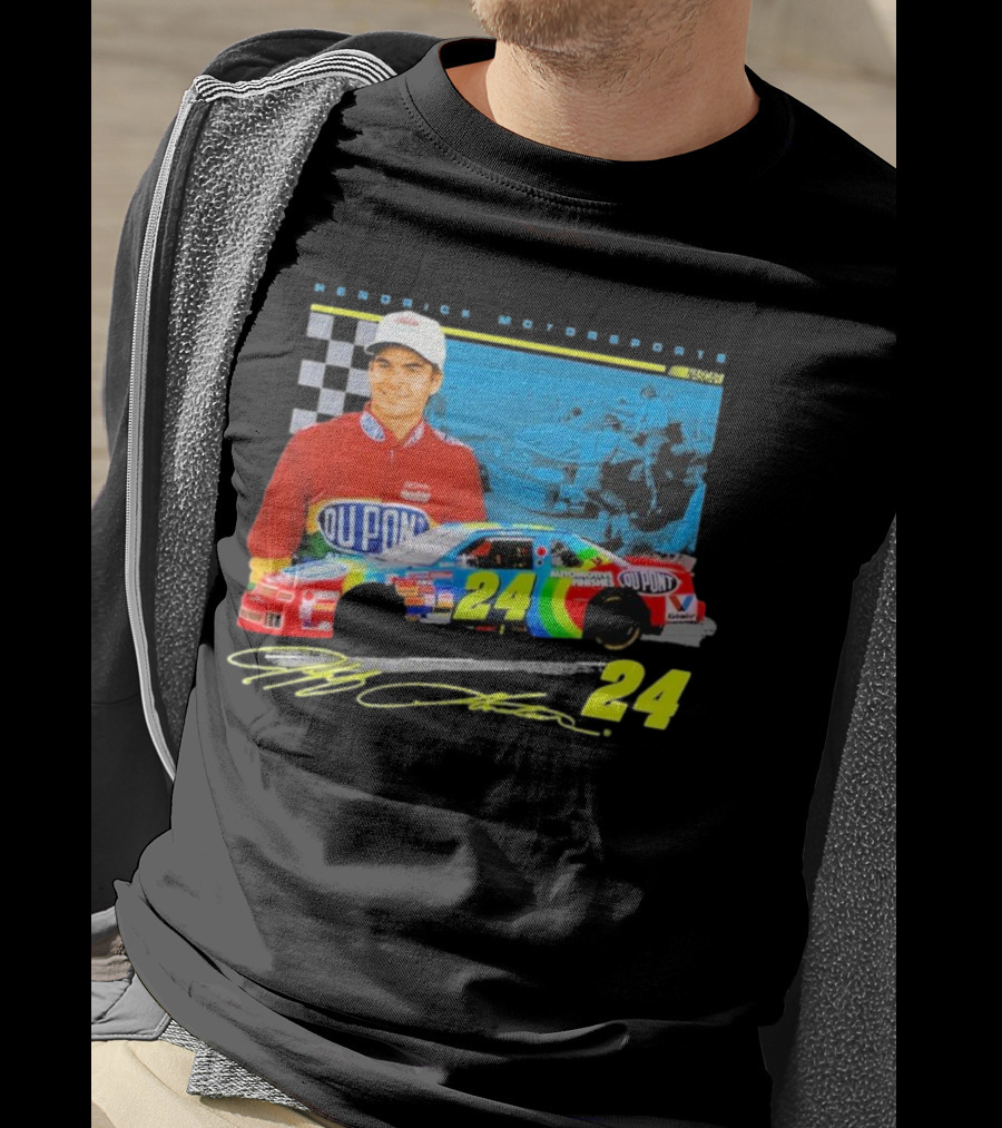 Jeff Gordon DuPont NASCAR 24 Hendrick Motorsports Legends Car Racing Team Collection T-Shirt