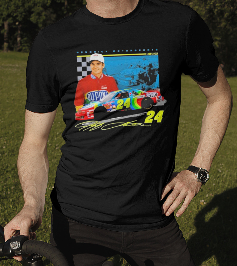 Jeff Gordon DuPont NASCAR 24 Hendrick Motorsports Legends Car Racing Team Collection T-Shirt