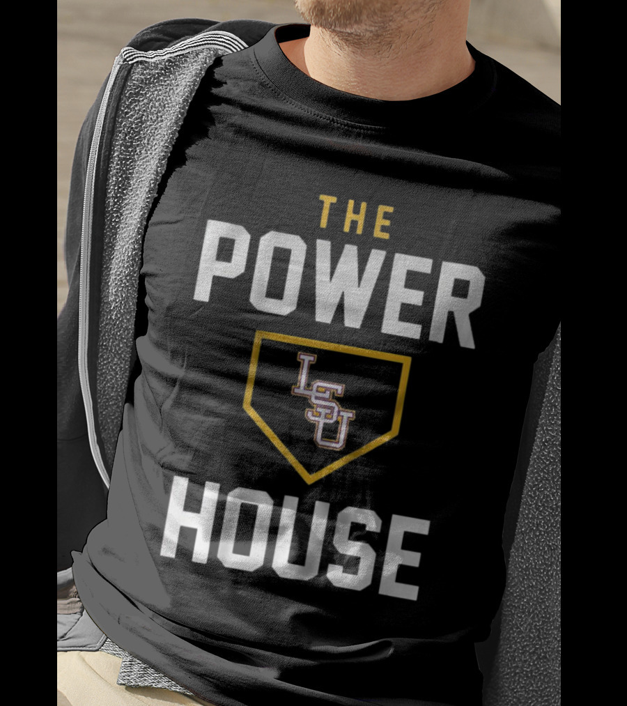 LSU Baseball The Powerhouse Home Plate T-Shirt